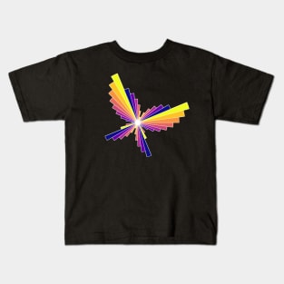 Sunset Butterfly | Flying Wings Bar Charts Black Kids T-Shirt